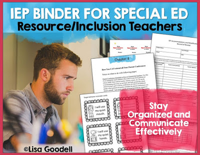 Special Ed Teachers IEP Binder