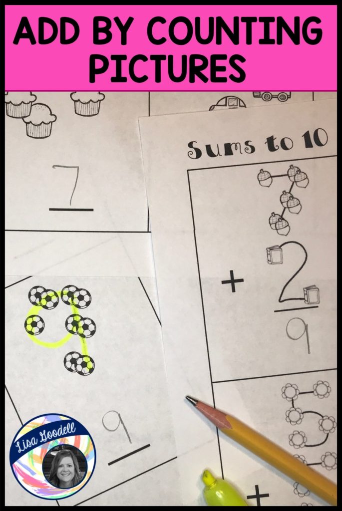 Counting pictures math worksheets