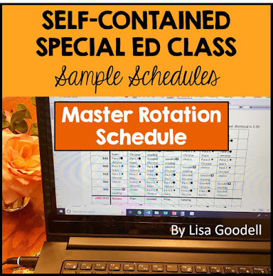 Special ed class schedule samples blog series