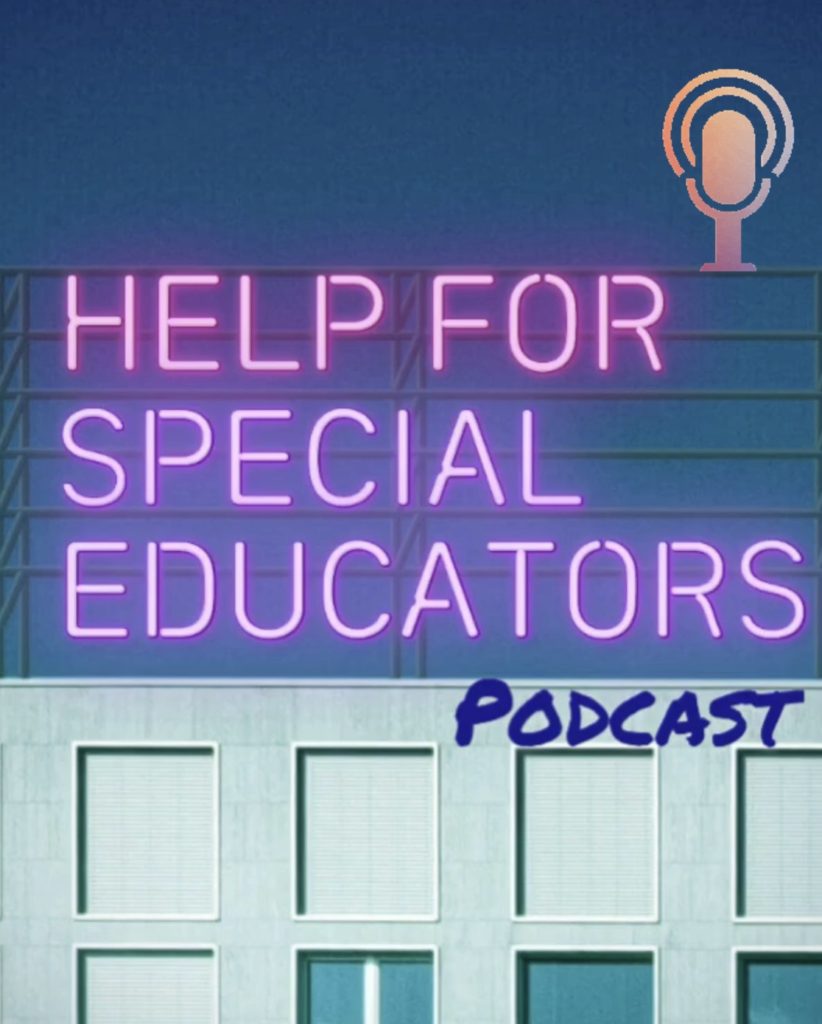 Neon sign on building that says, "Help for Special Educators."